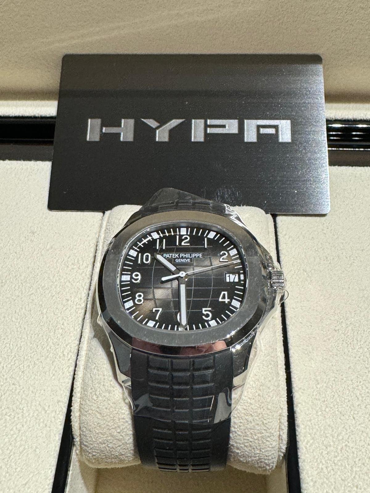 Patek Philippe Aquanaut 5167A-001 Stainless Steel Black Embossed Dial Front View