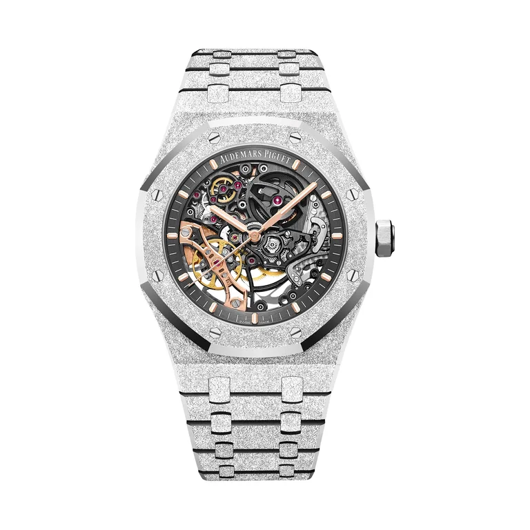 Audemars Piguet Royal Oak Frosted Gold Double Balance Wheel Openworked 15407BC.GG.1224BC.01