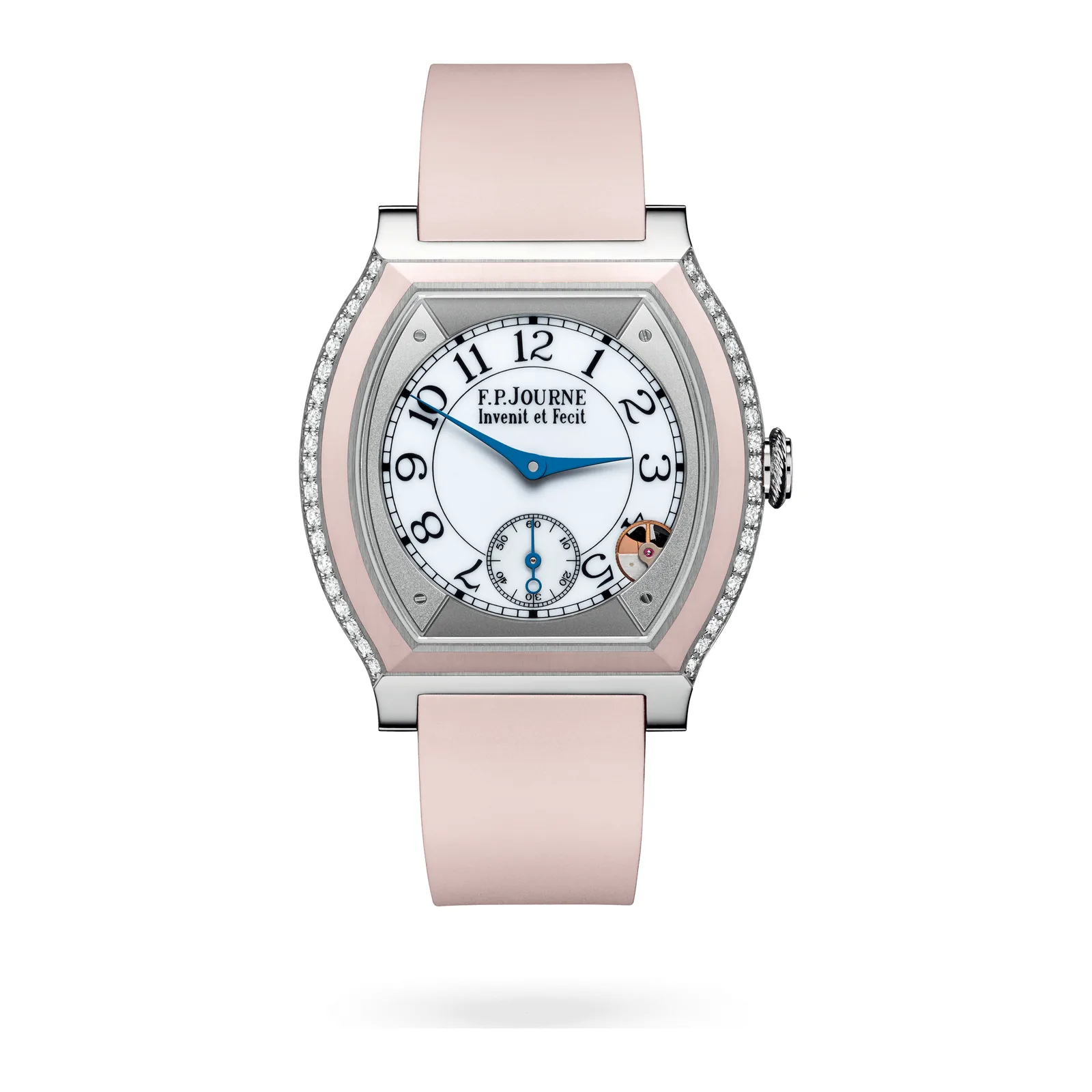 F.P. Journe Élégante 40 mm Titanium with Inserts and 2 Rows of Diamonds ELT