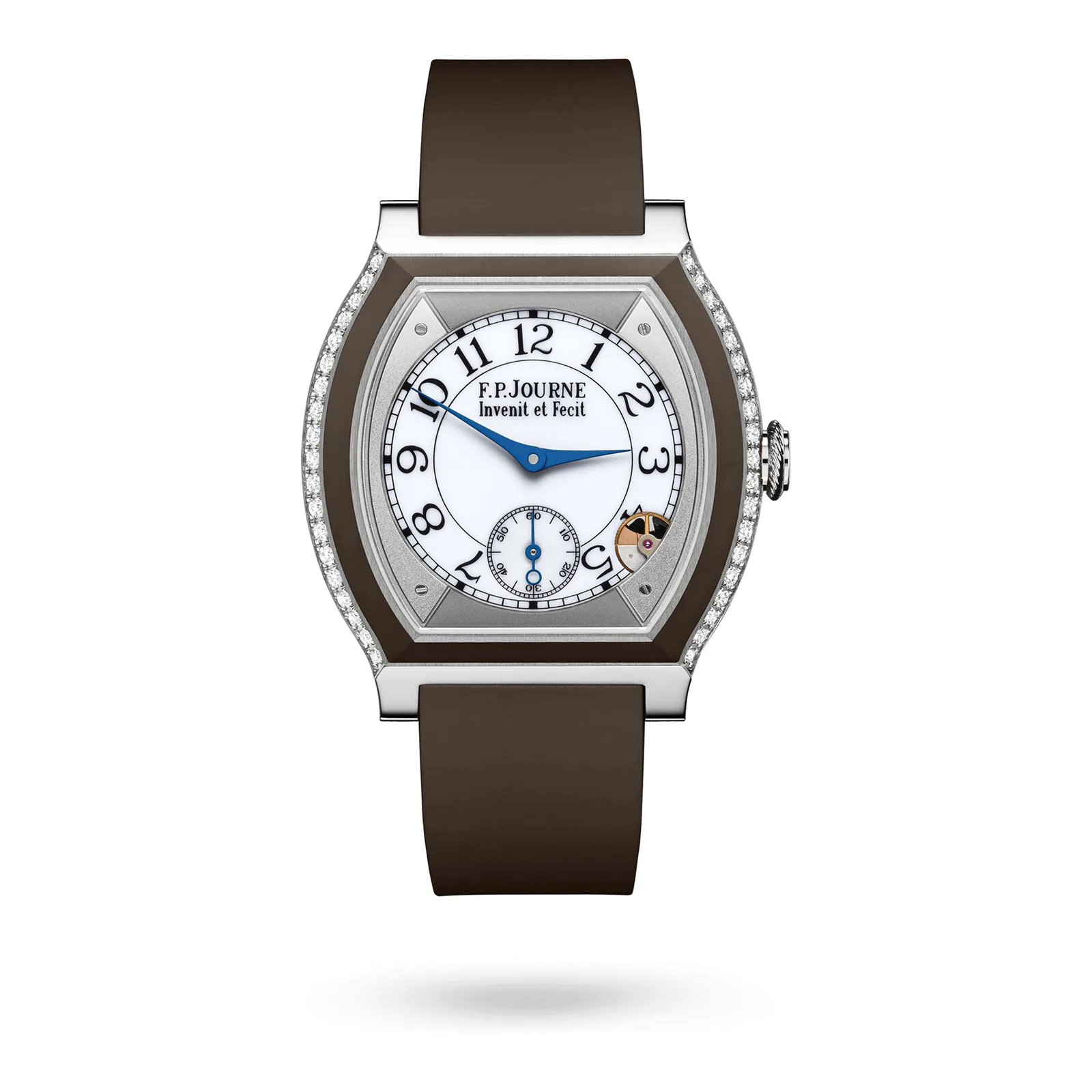 F.P. Journe Élégante 40 mm Titanium with Inserts and 2 Rows of Diamonds ELT