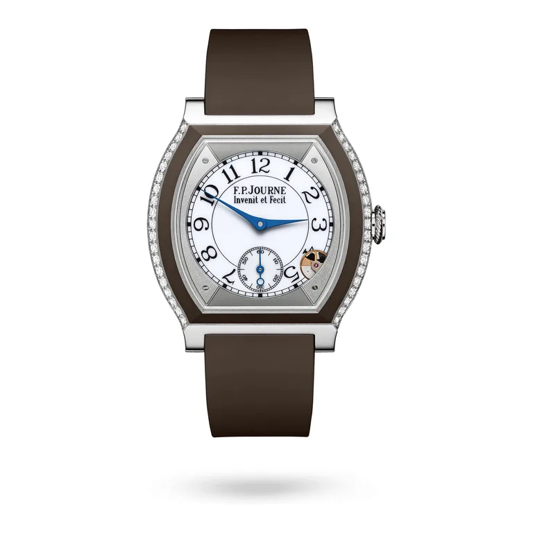 F.P. Journe Élégante 40 mm Titanium with Inserts and 2 Rows of Diamonds ELT
