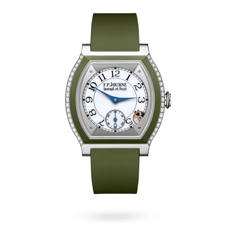 F.P. Journe Élégante 40 mm Titanium with Inserts and 2 Rows of Diamonds ELT