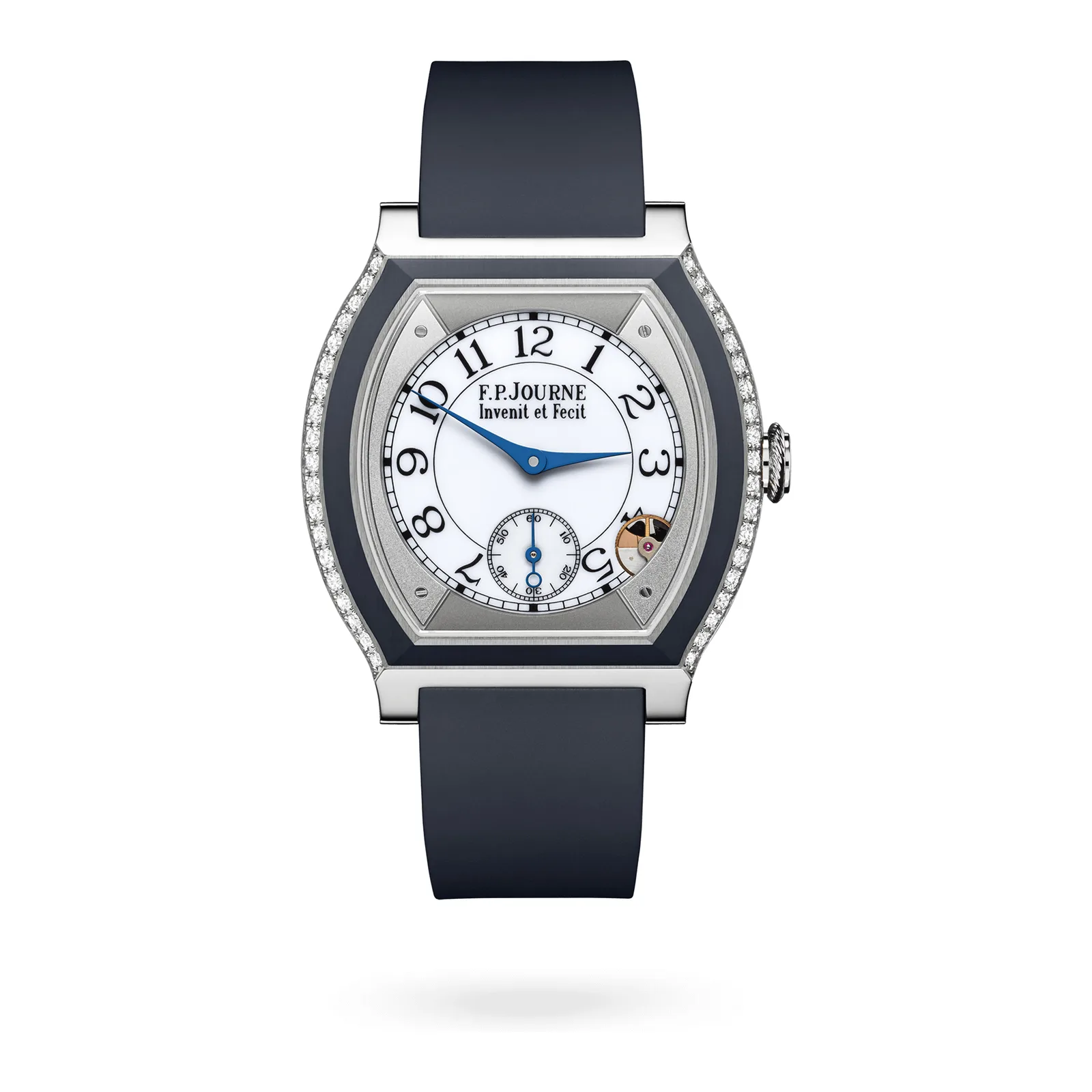 F.P. Journe Élégante 40 mm Titanium with Inserts and 2 Rows of Diamonds ELT