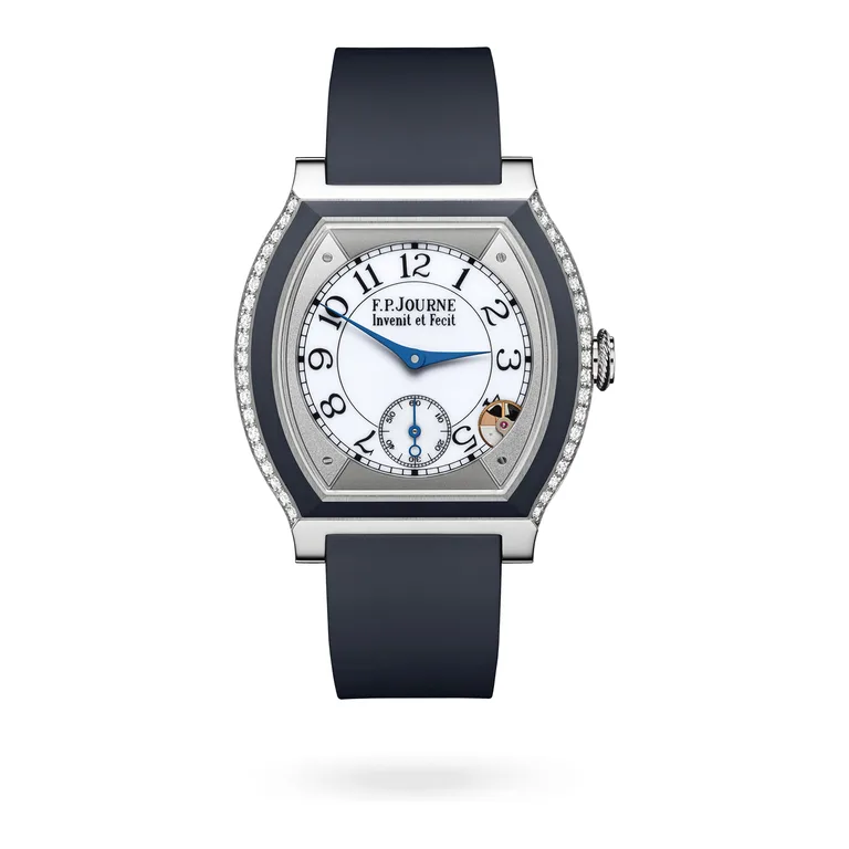F.P. Journe Élégante 40 mm Titanium with Inserts and 2 Rows of Diamonds ELT