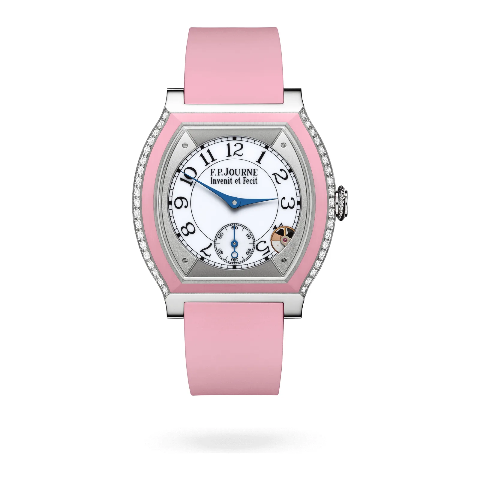 F.P. Journe Élégante 40 mm Titanium with Inserts and 2 Rows of Diamonds ELT