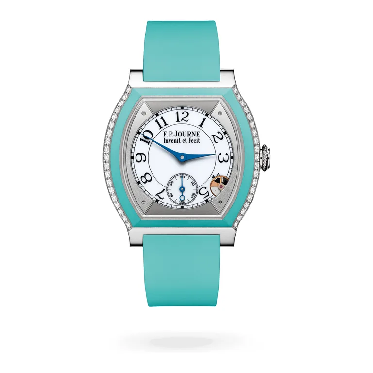 F.P. Journe Élégante 40 mm Titanium with Inserts and 2 Rows of Diamonds ELT