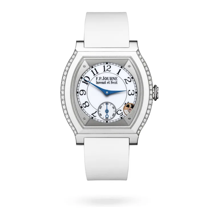 F.P. Journe Élégante 40 mm Titanium with Inserts and 2 Rows of Diamonds ELT