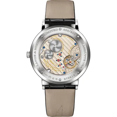 A. Lange & Söhne Saxonia Thin, case back
