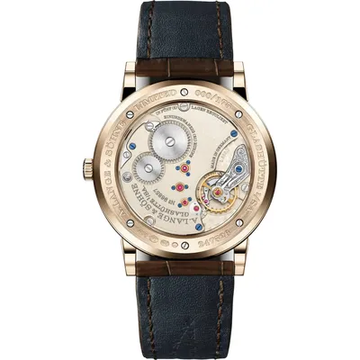A. Lange & Söhne 1815 Thin Honeygold “Homage to F. A. Lange”, case back