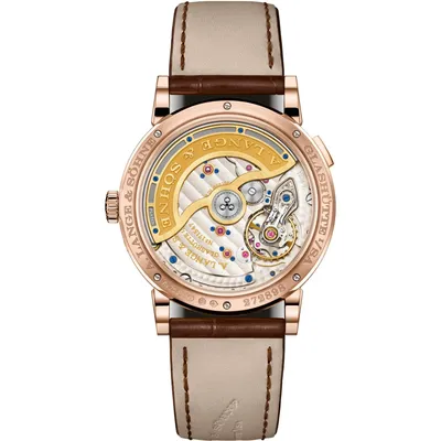A. Lange & Söhne Saxonia Annual Calendar, case back