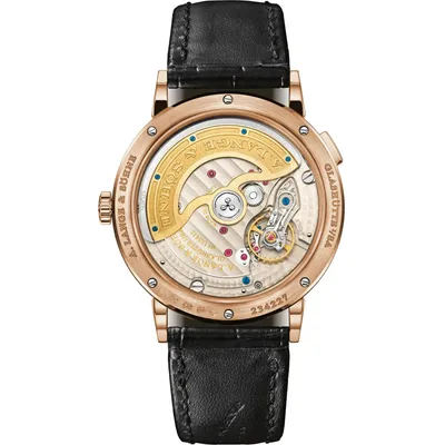 A. Lange & Söhne Saxonia Outsize Date, case back