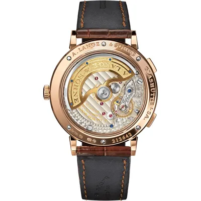 A. Lange & Söhne Saxonia Dual Time, case back