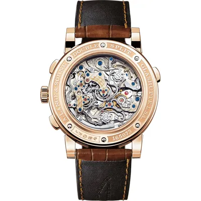A. Lange & Söhne Double Split, case back