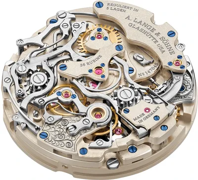 A. Lange & Söhne 1815 Rattrapante Honeygold “Homage to F. A. Lange”, movement