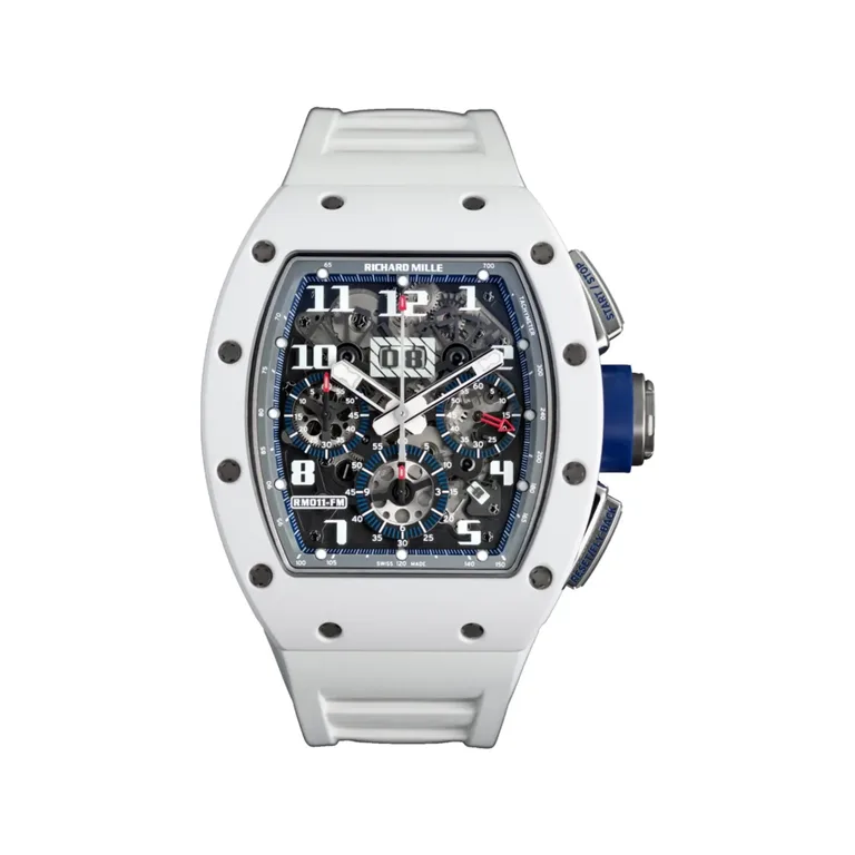 Richard Mille RM 011 St. Tropez in white ceramic