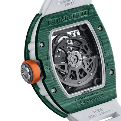 Richard Mille RM 029 Le Mans Classic, case back, three-quarter view