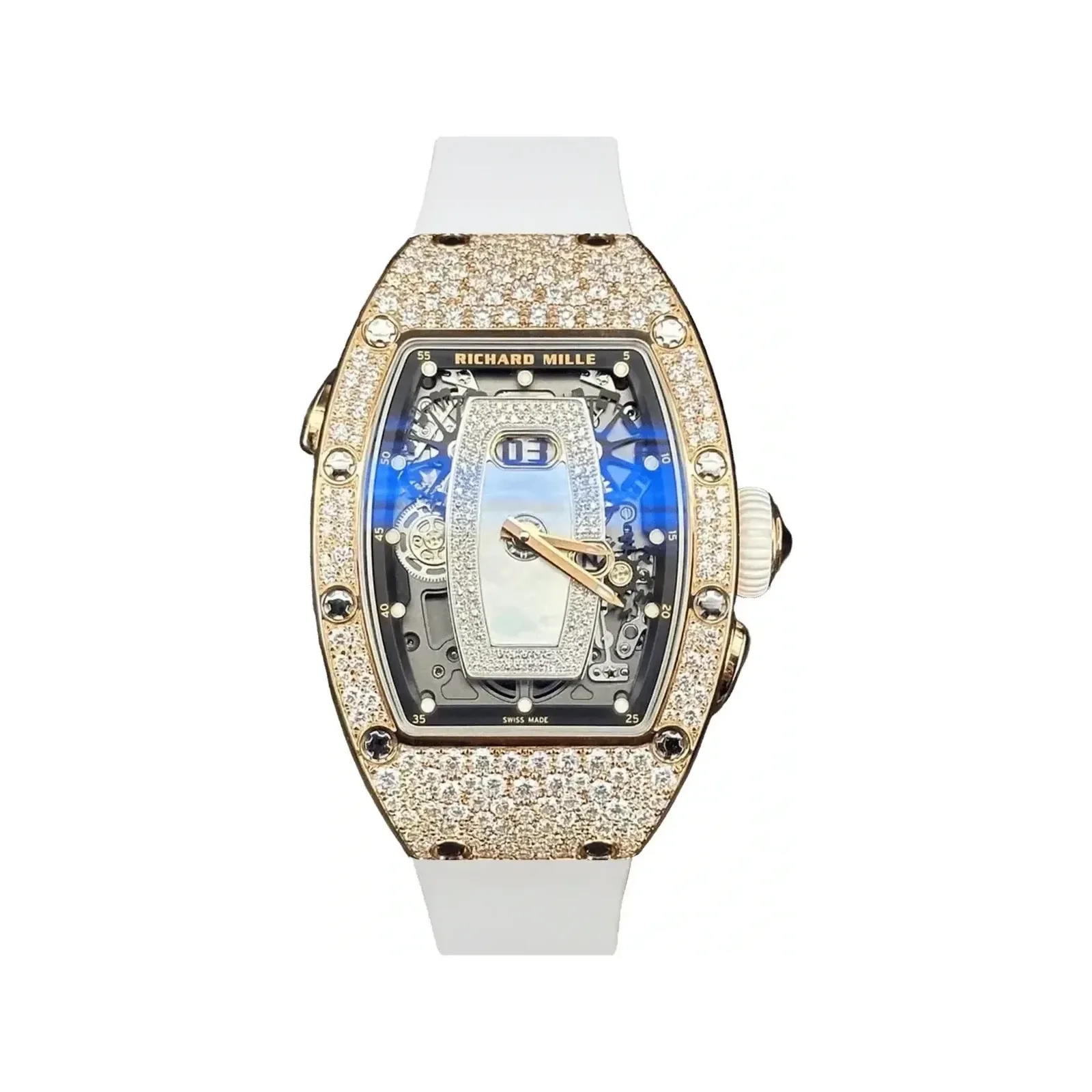 Richard Mille RM 037 RG Snow Setting Mother-of-Pearl