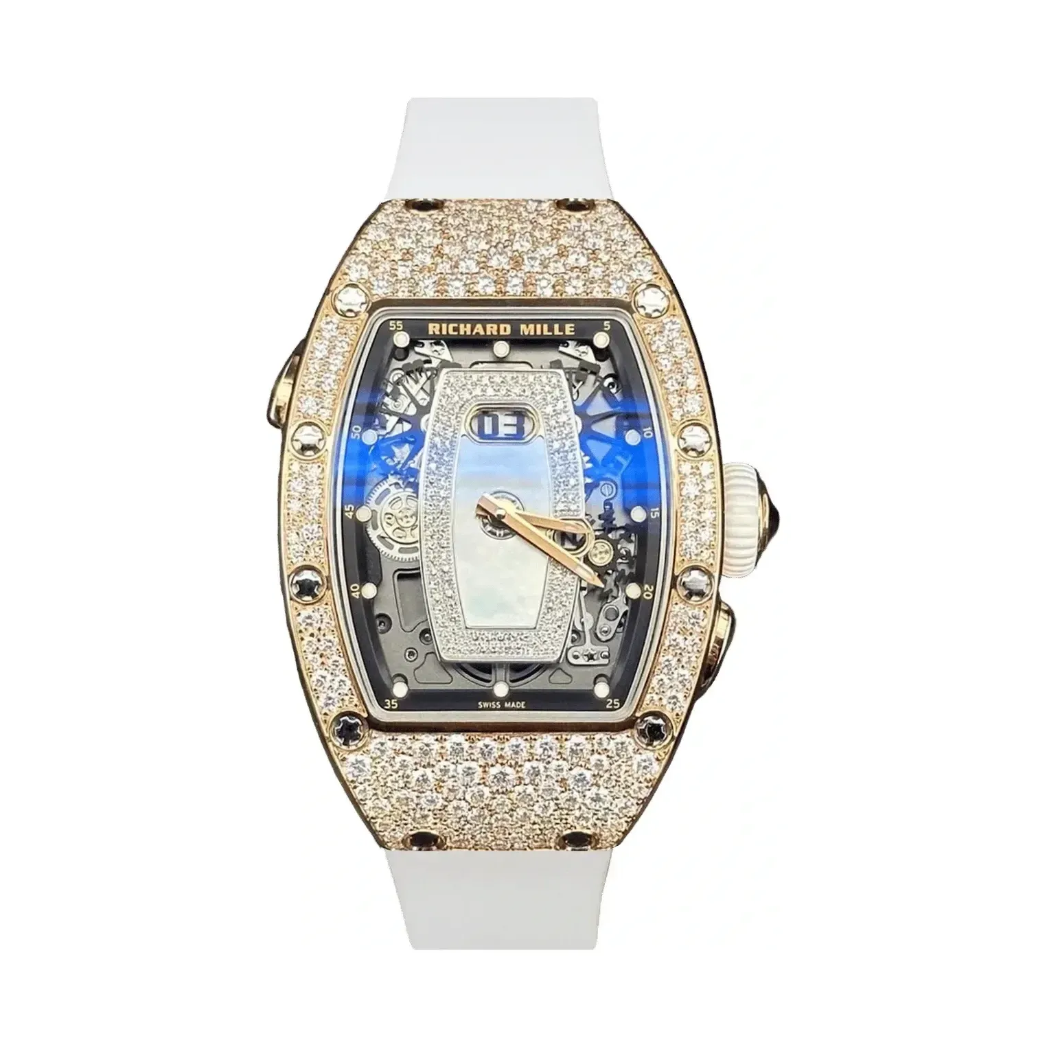 Richard Mille RM 037 RG Snow Setting Mother-of-Pearl