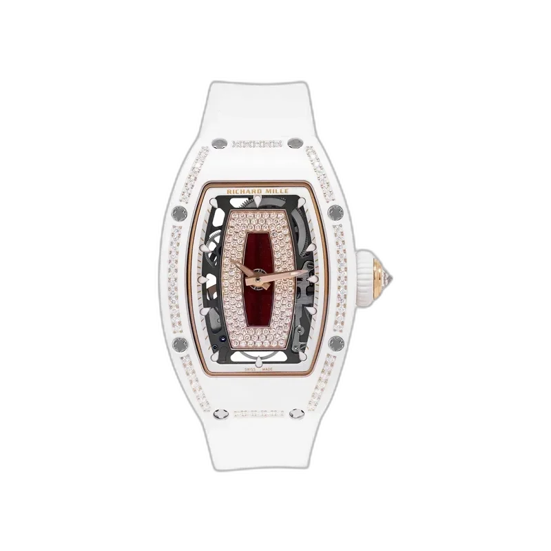 Richard Mille RM 07-01 ATZ White Ceramic One Row Jasper