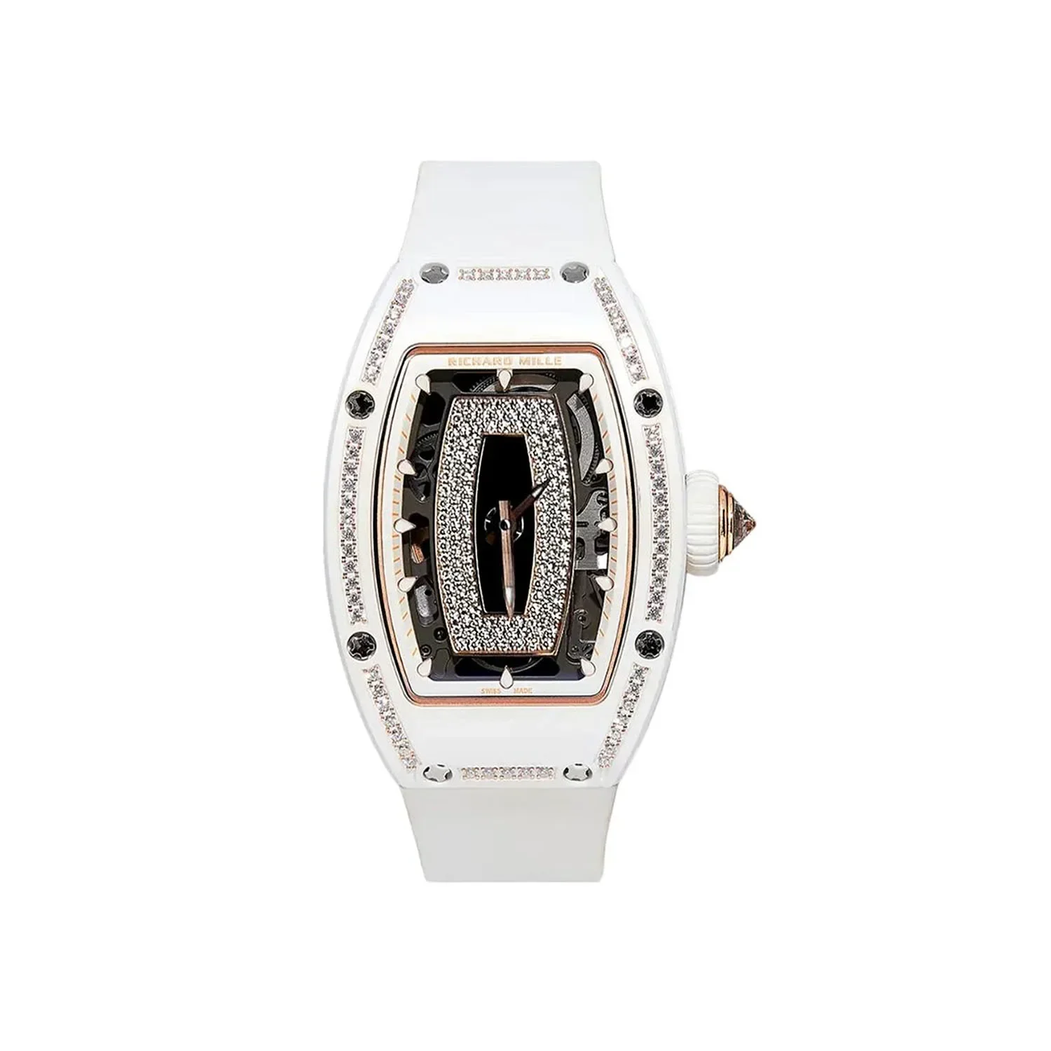 Richard Mille RM 07-01 ATZ White Ceramic One Row Onyx