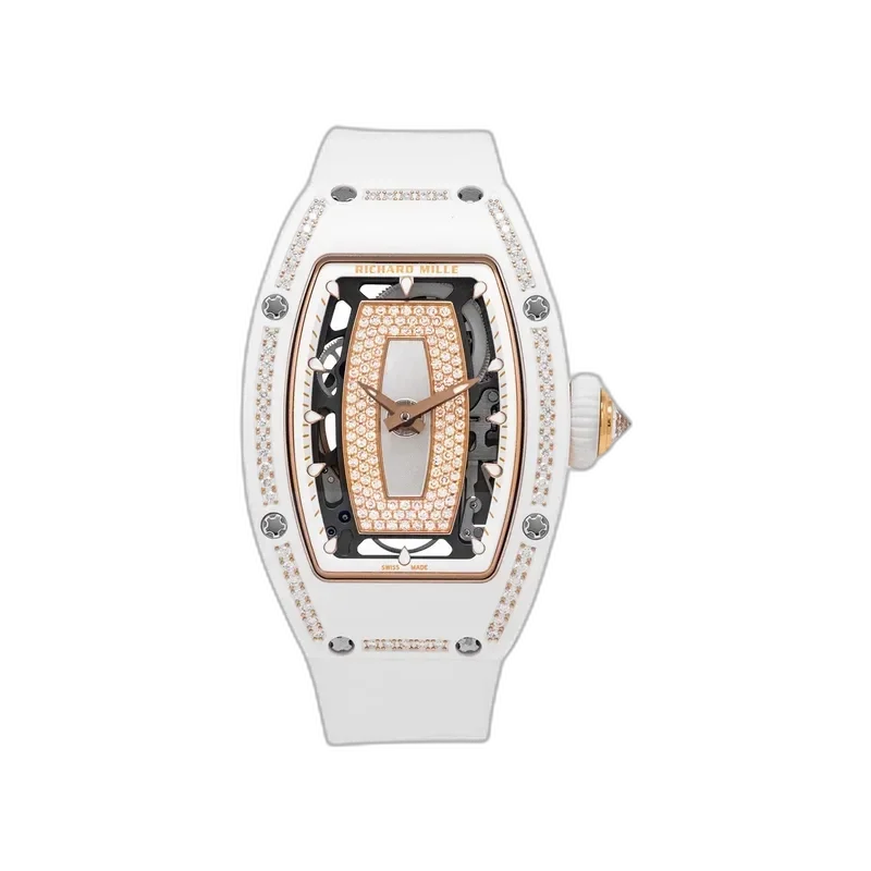Richard Mille RM 07-01 ATZ White Ceramic One Row Pearl
