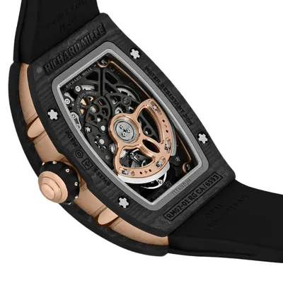 Richard Mille RM 07-01 Intergalactic Misty Night, case back, three-quarter view