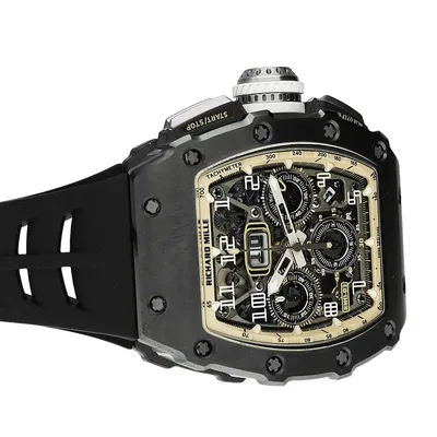 Richard Mille RM 11-03 Last Black Edition, angled view from the crown side