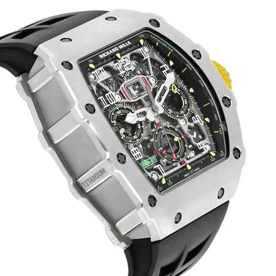 Richard Mille RM 11-03 Ti, three-quarter view showing the titanium caseband
