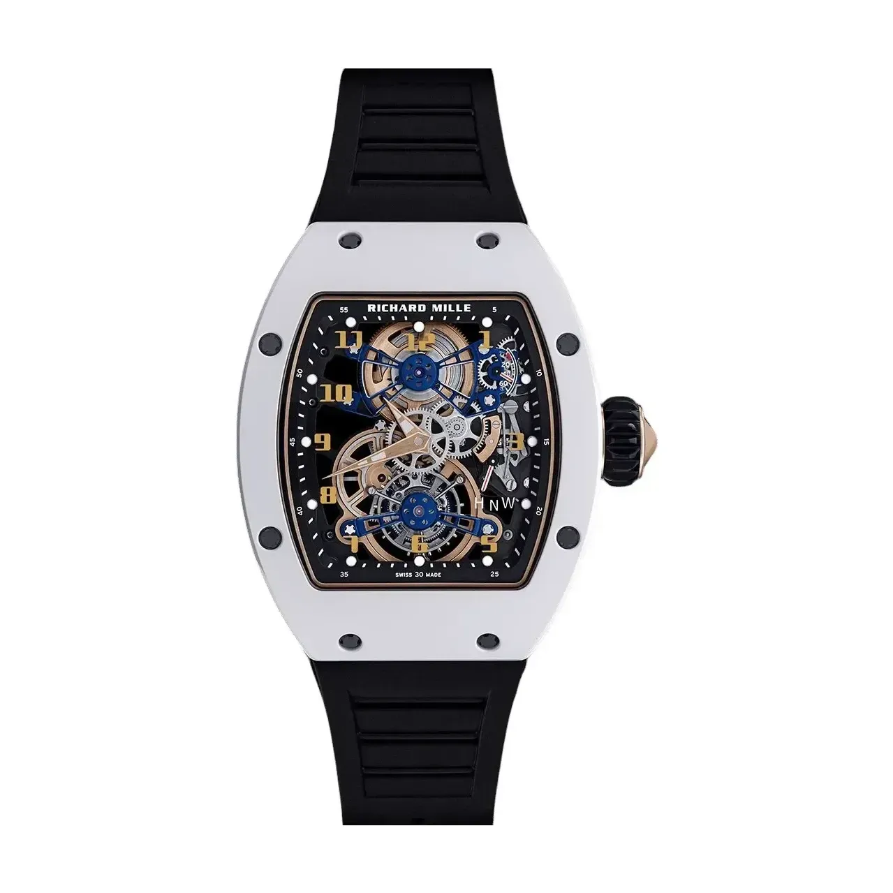 Richard Mille RM 17-02 Tourbillon, white ATZ ceramic and red gold, front
