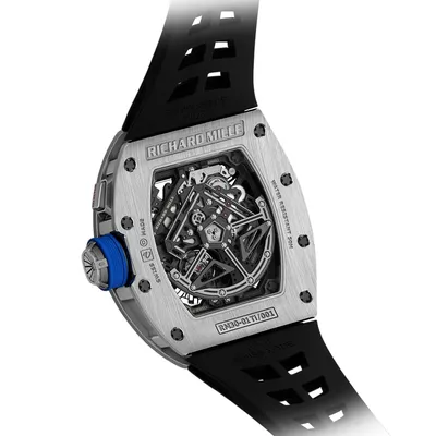 Richard Mille RM 30-01 Ti, case back, three-quarter view