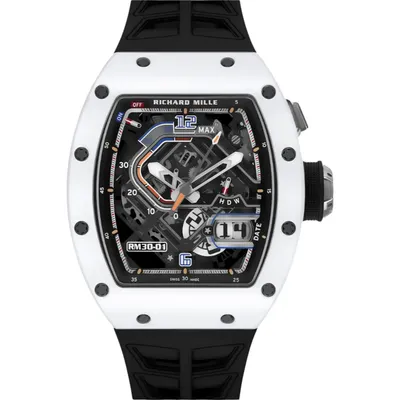 Richard Mille RM 30-01 White Ceramic, front view
