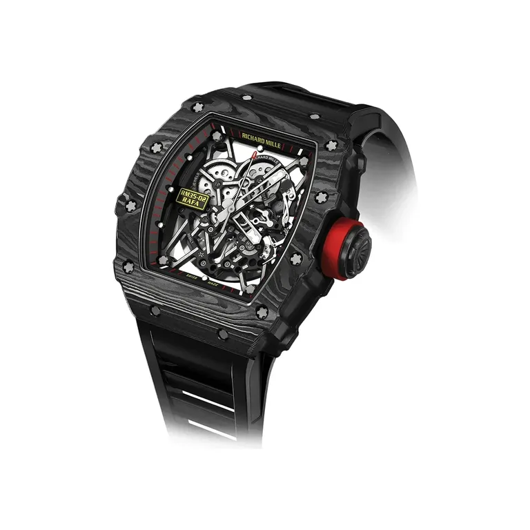 Richard Mille RM 35-02 Black Carbon TPT, three-quarter