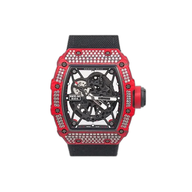 Richard Mille RM 35-02 Red Carbon TPT Diamond Setting