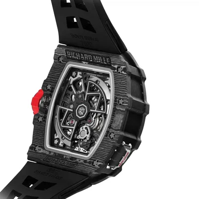 Richard Mille RM 35-03 Black Carbon TPT, case back, angled