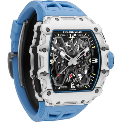 Richard Mille RM 35-03 White Quartz TPT, three-quarter, crown side