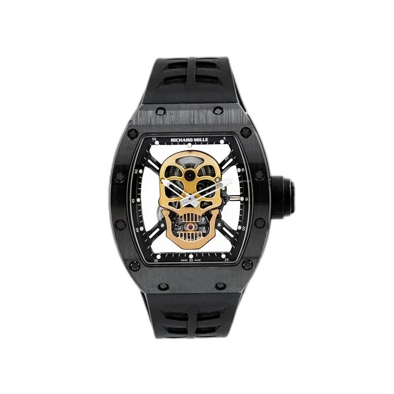Richard Mille RM 52-01 Black Ceramic Gold Skull