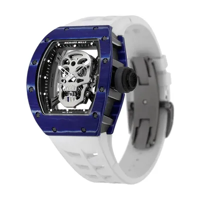 Richard Mille RM 52-01 Blue Carbon TPT, three-quarter view