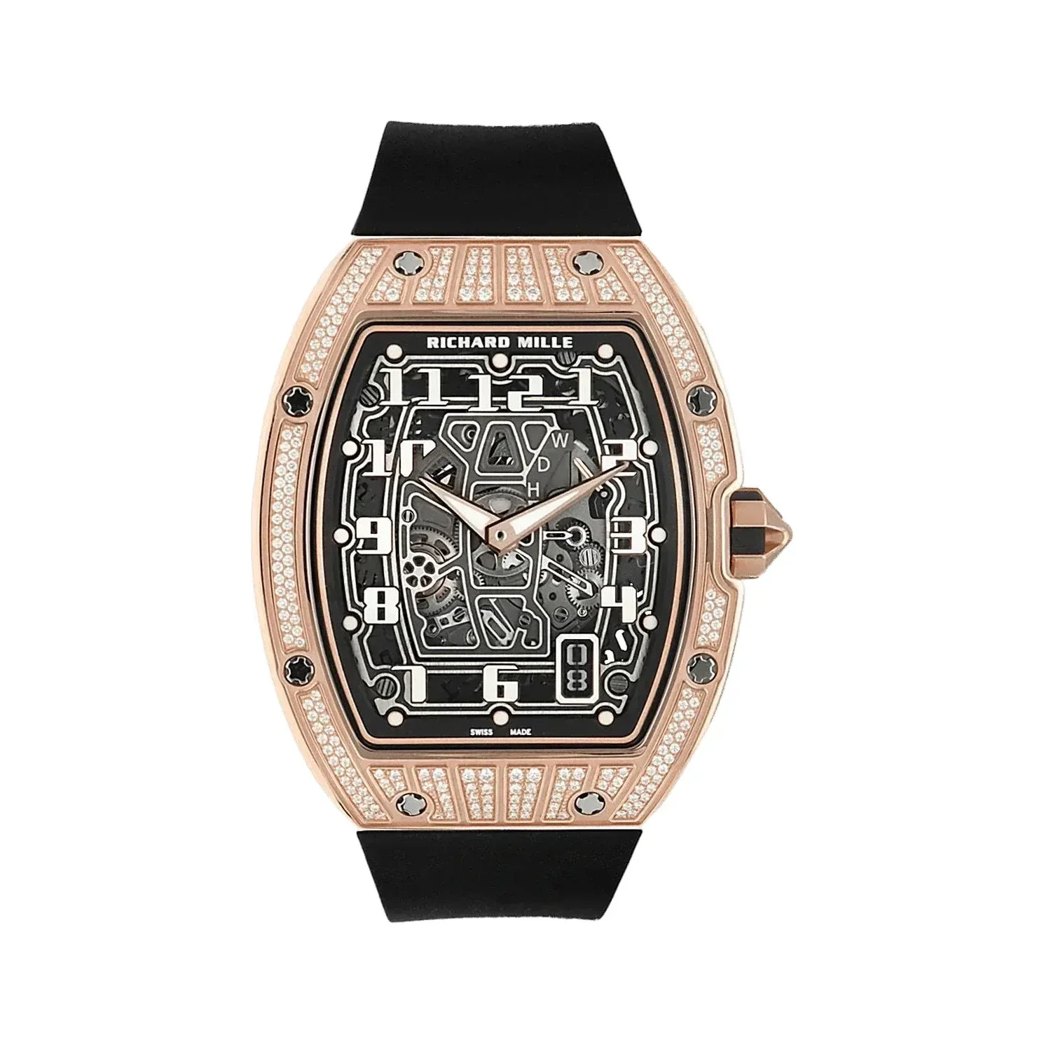 Richard Mille RM67-01 Automatic Winding Extra-Thin Medium Diamond Setting — reference RM67-01 RG MED