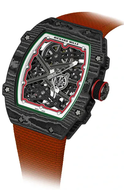 Richard Mille RM 67-02 Black Carbon TPT Italy, three-quarter view