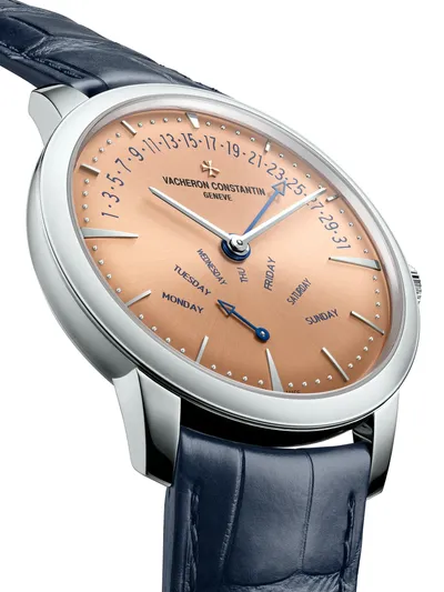Vacheron Constantin Patrimony Retrograde Day-Date, dial detail
