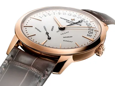 Vacheron Constantin Patrimony Retrograde Day-Date, dial detail