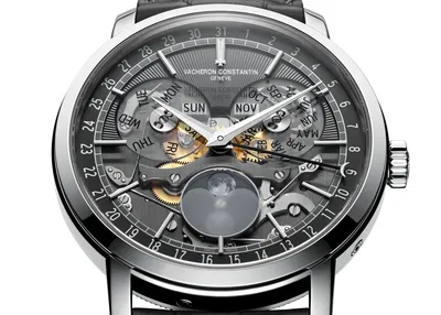 Vacheron Constantin Traditionnelle Complete Calendar Openface, dial detail