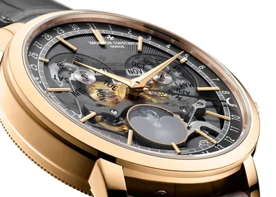 Vacheron Constantin Traditionnelle Complete Calendar Openface, dial detail