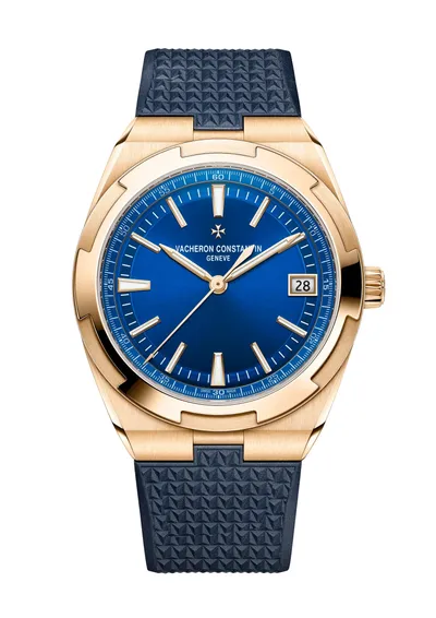 Vacheron Constantin Overseas Self-Winding, on the dark blue rubber strap