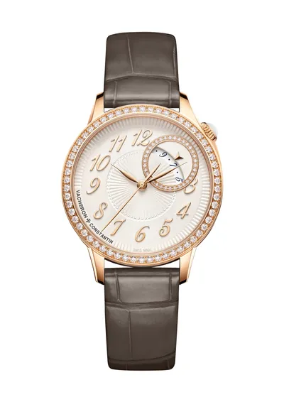 Vacheron Constantin Égérie Self-Winding, on the brown alligator strap