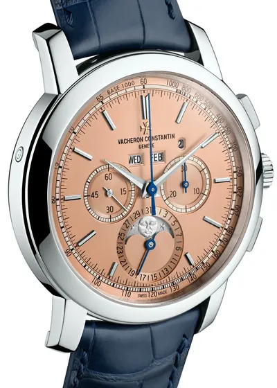 Vacheron Constantin Traditionnelle Perpetual Calendar Chronograph, dial detail