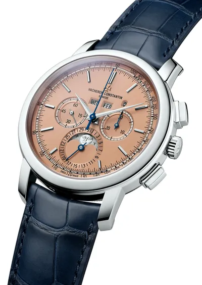 Vacheron Constantin Traditionnelle Perpetual Calendar Chronograph, three-quarter view