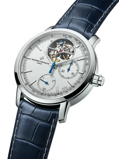 Vacheron Constantin Traditionnelle Tourbillon Chronograph Collection Excellence Platine, three-quarter view