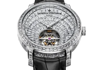 Vacheron Constantin Traditionnelle Tourbillon High Jewellery, dial detail