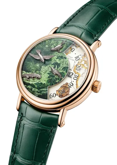 Vacheron Constantin Métiers d’Art Tribute to Explorer Naturalists - Cap de Bonne-Espérance, three-quarter view